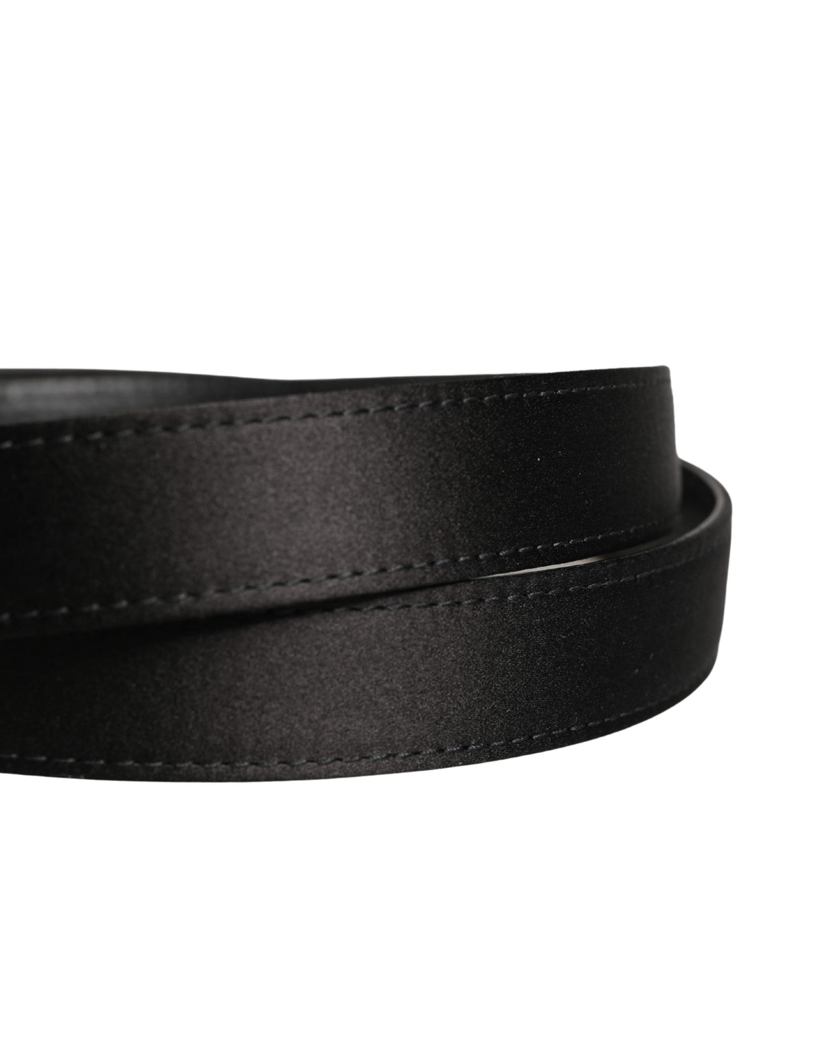 Ceinture Dolce & Gabbana pour homme en viscose noire avec boucle en métal