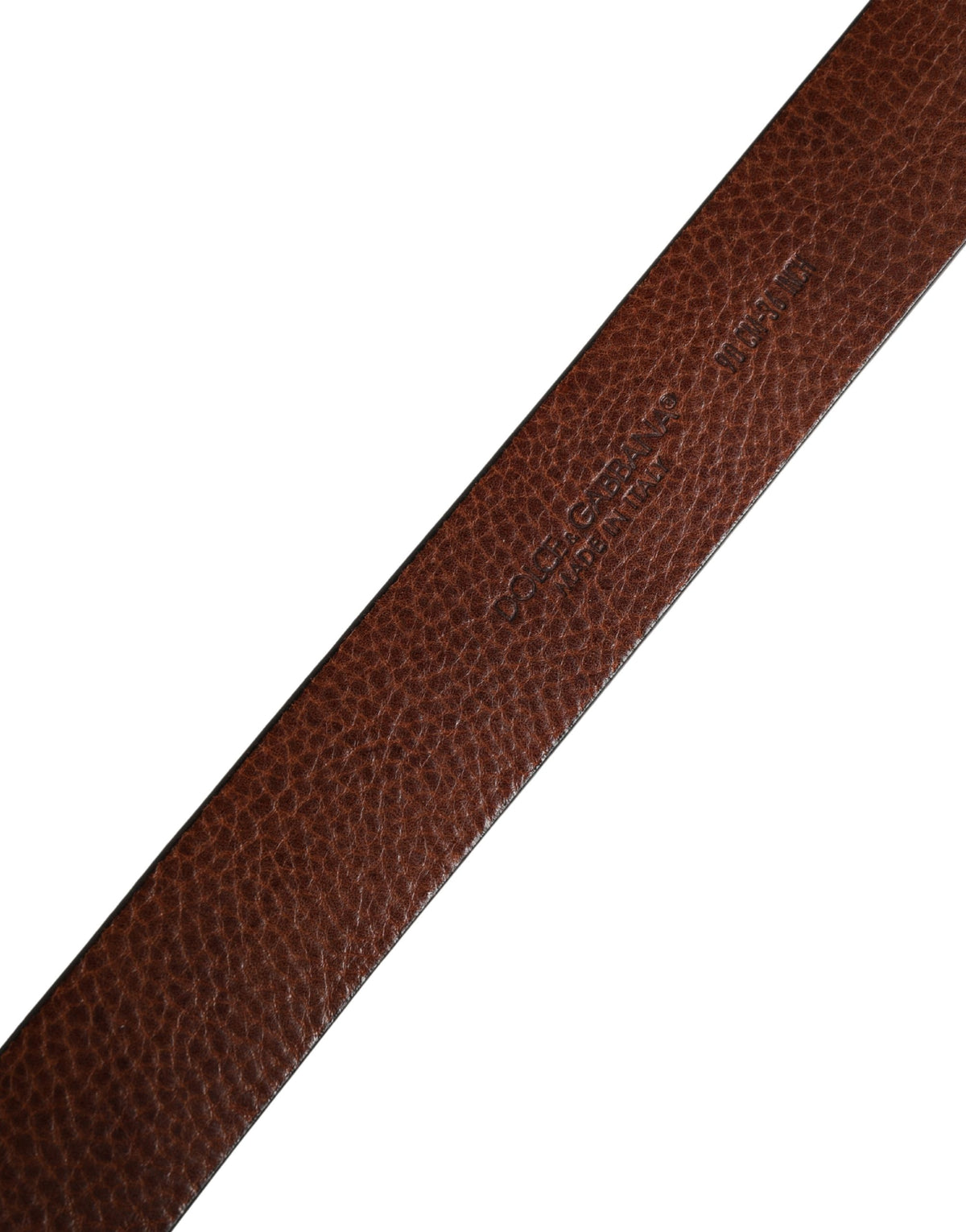 Ceinture Dolce &amp; Gabbana pour homme, en cuir marron classique avec boucle en métal