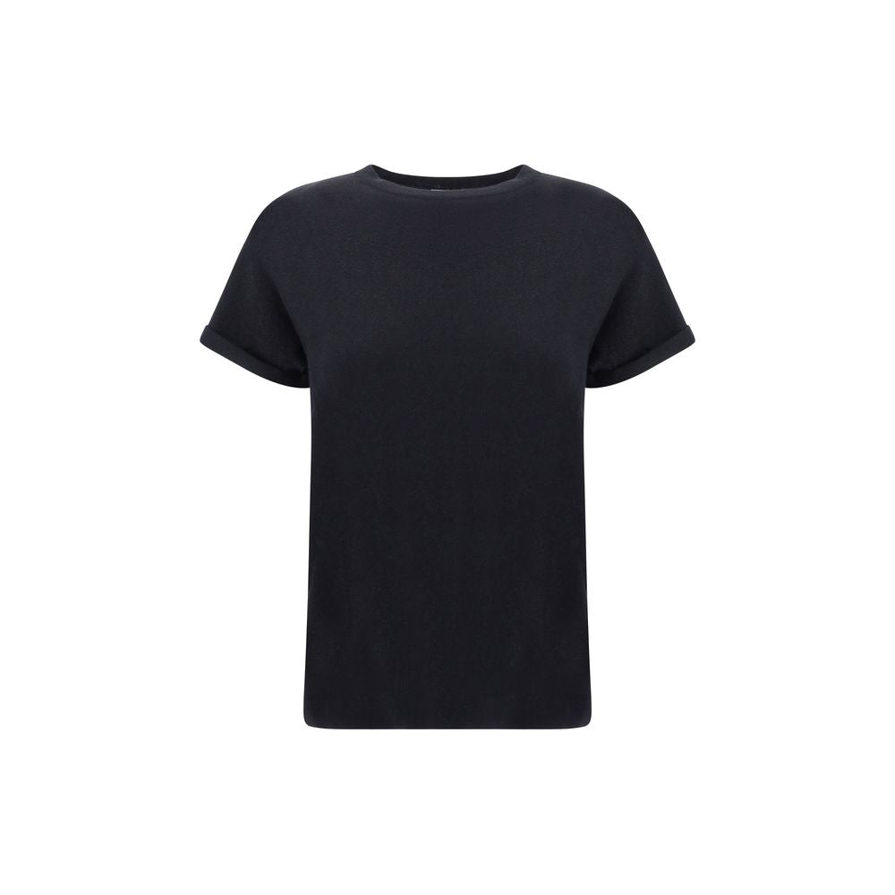 Brunello Cucinelli Black Nylon T-Shirt - Élégance et Confort