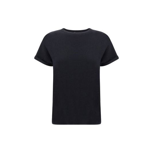 Brunello Cucinelli Black Nylon T-Shirt - Élégance et Confort
