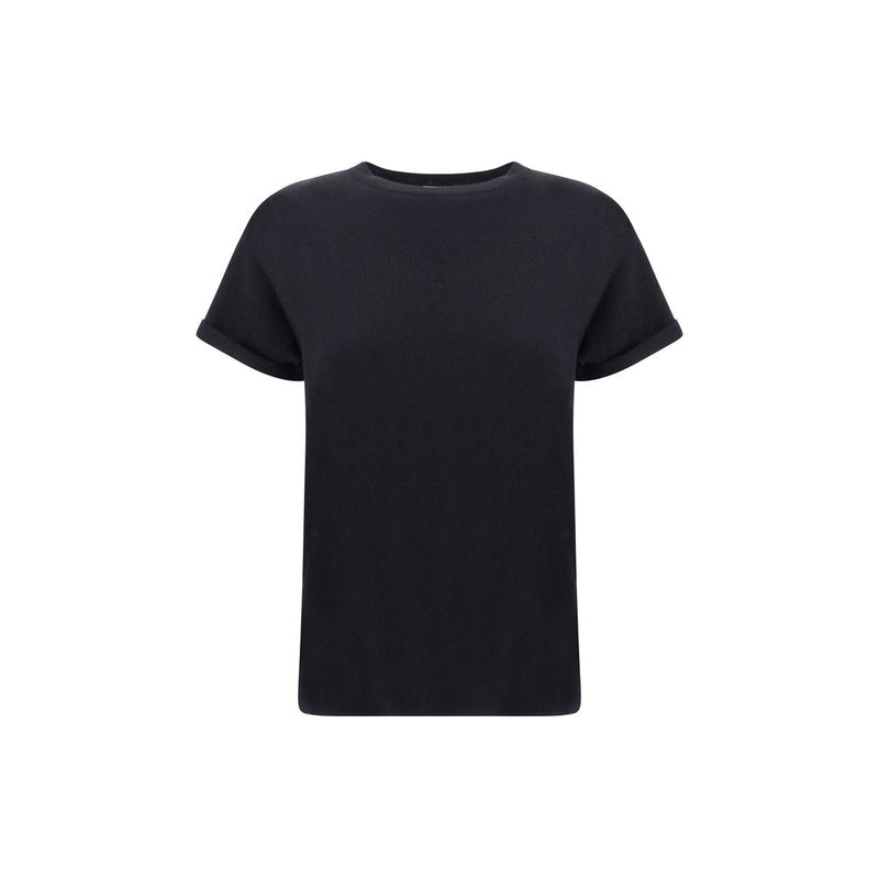 Brunello Cucinelli Black Nylon T-Shirt - Luxurious Casual Wear