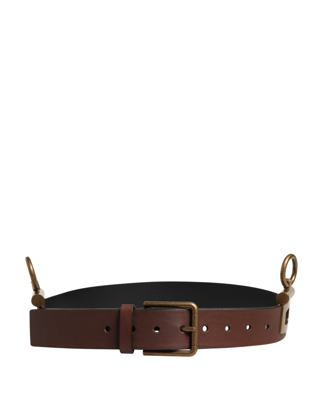 Ceinture Dolce &amp; Gabbana pour homme, en cuir marron classique avec boucle en métal