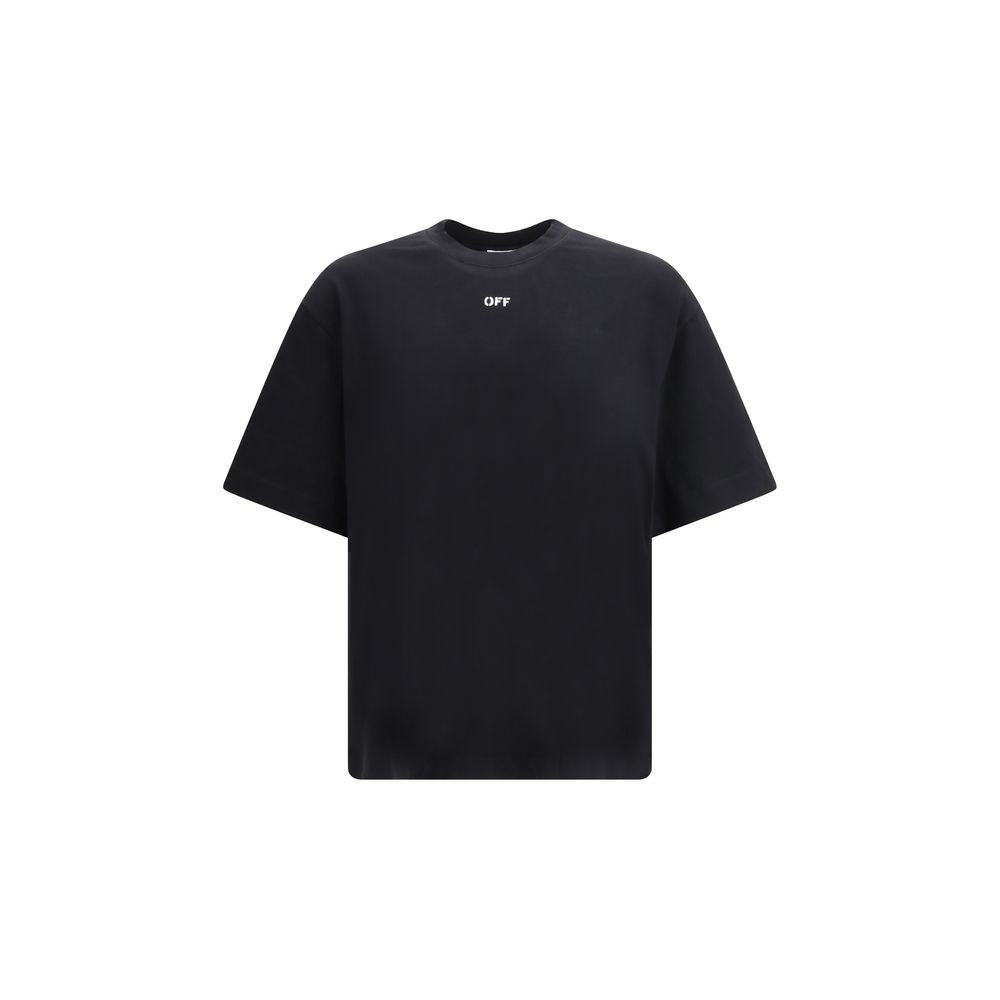 Off-White Chain Araldic Arrow Black Cotton Sportswear T-Shirt