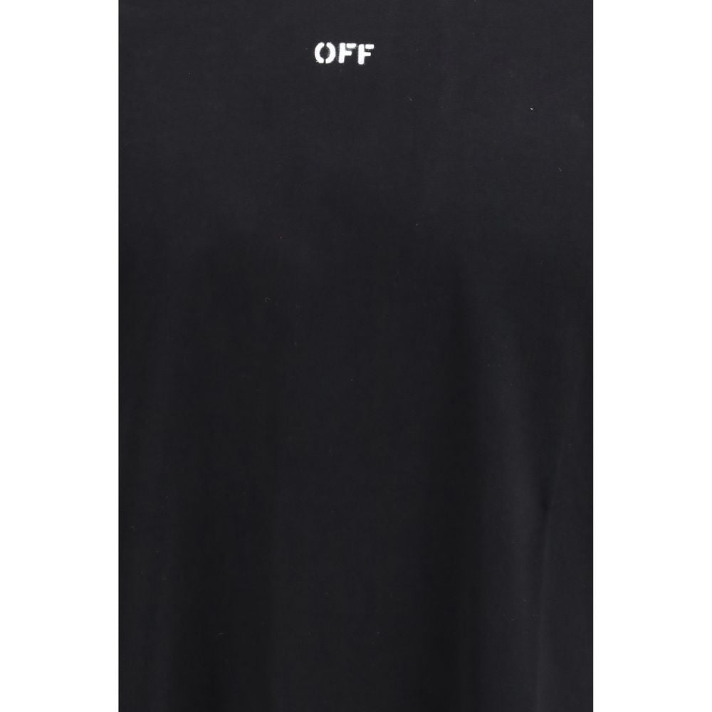 Off-White Chain Araldic Arrow Black Cotton Sportswear T-Shirt