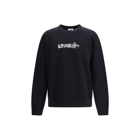 Off-White Heraldic Arrow Black Cotton Sweatshirt