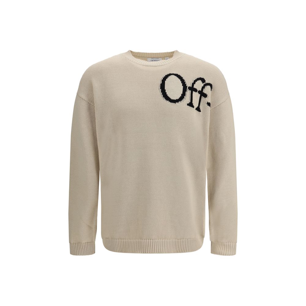 Off-White Beige Katoenen Sweatshirt