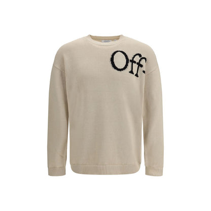 Off-White Beige Katoenen Sweatshirt