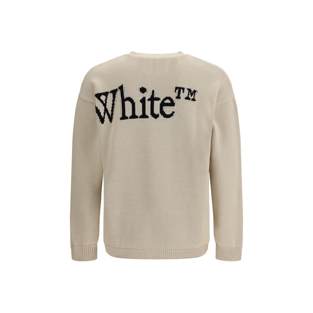 Off-White Beige Katoenen Sweatshirt