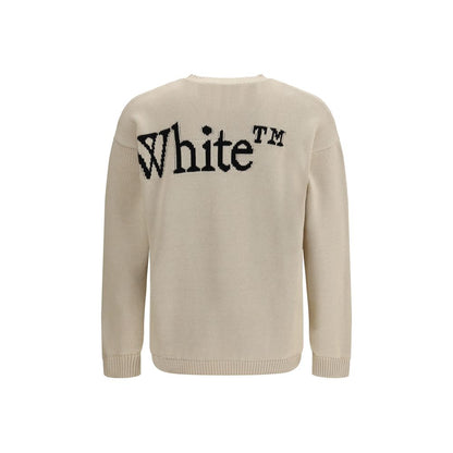 Off-White Beige Katoenen Sweatshirt