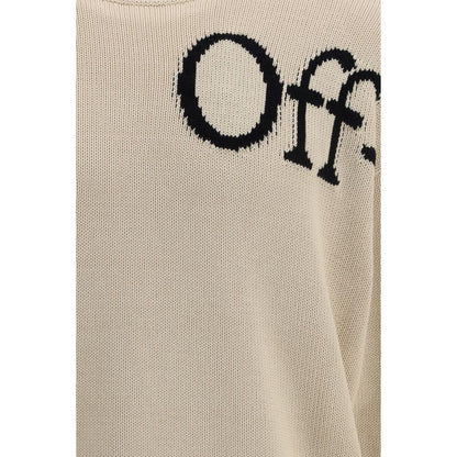 Off-White Beige Katoenen Sweatshirt