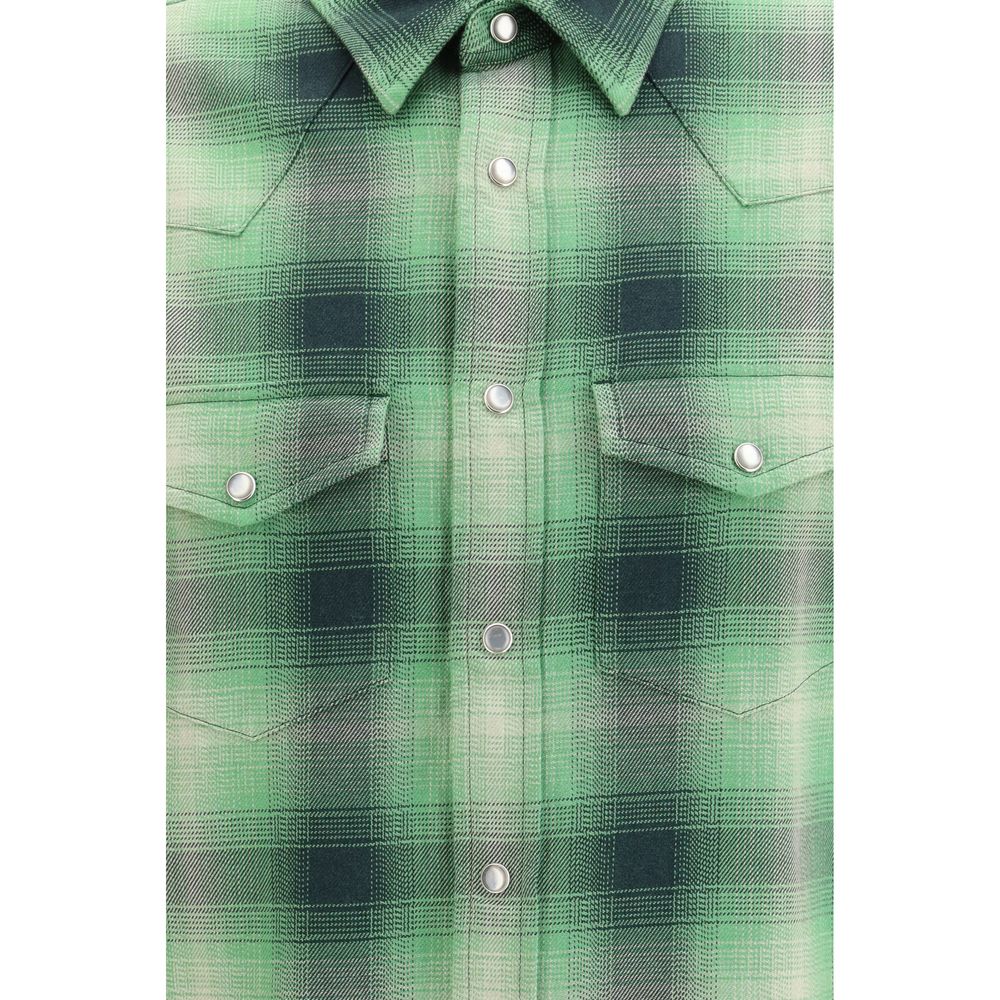 Chemise à motif bicolore en coton Tom Ford