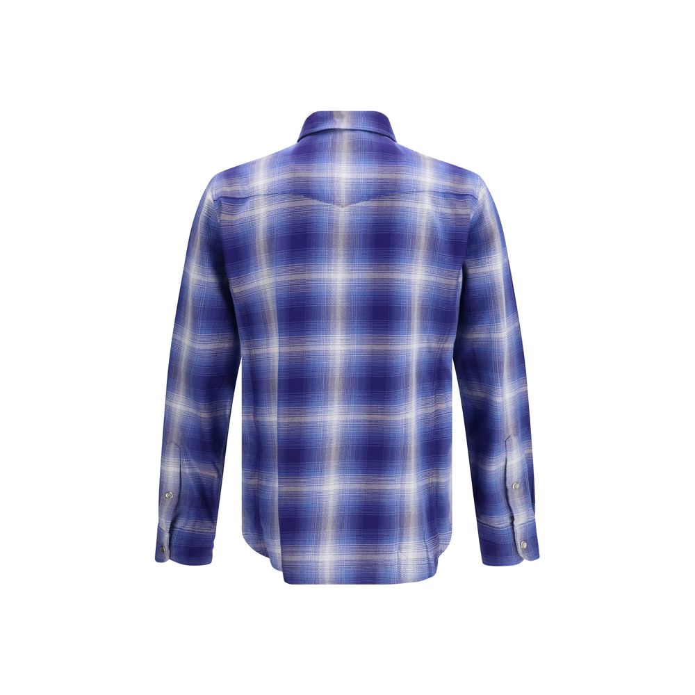 Chemise Tom Ford en coton bleu à motifs