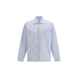 Chemise Prada bleue à motifs en polyamide
