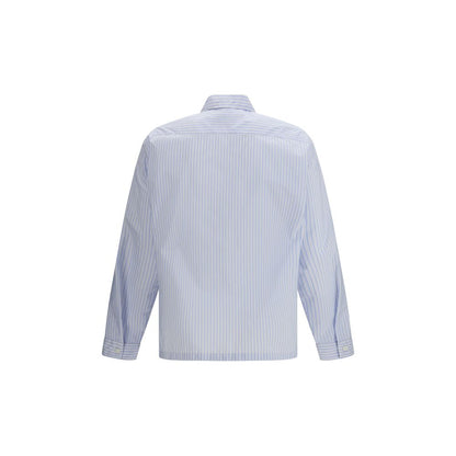 Chemise Prada bleue à motifs en polyamide