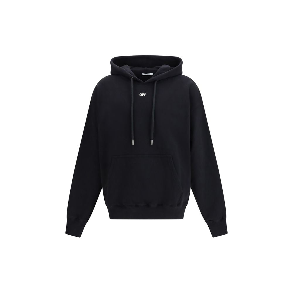 Off-White Skate Hoodie - Black Cotton Sweatshirt