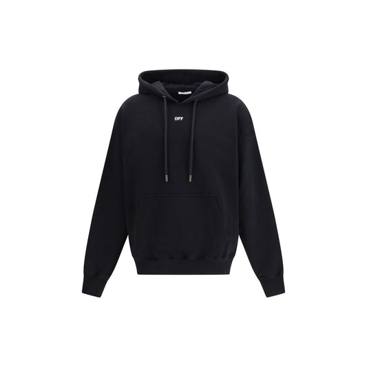 Off-White Skate Hoodie - Black Cotton Sweatshirt