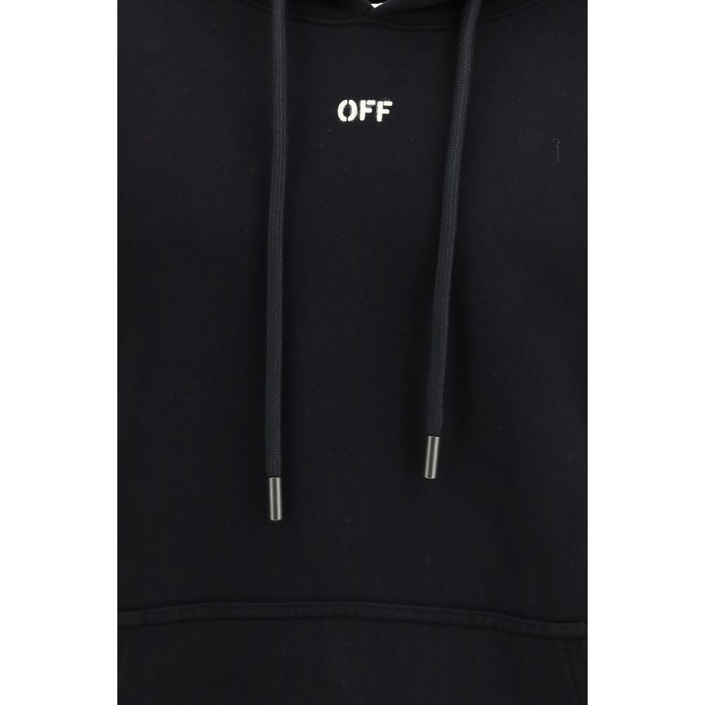 Off-White Skate Hoodie - Black Cotton Sweatshirt