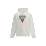 Casablanca Innocence Triangle White Cotton Sweatshirt