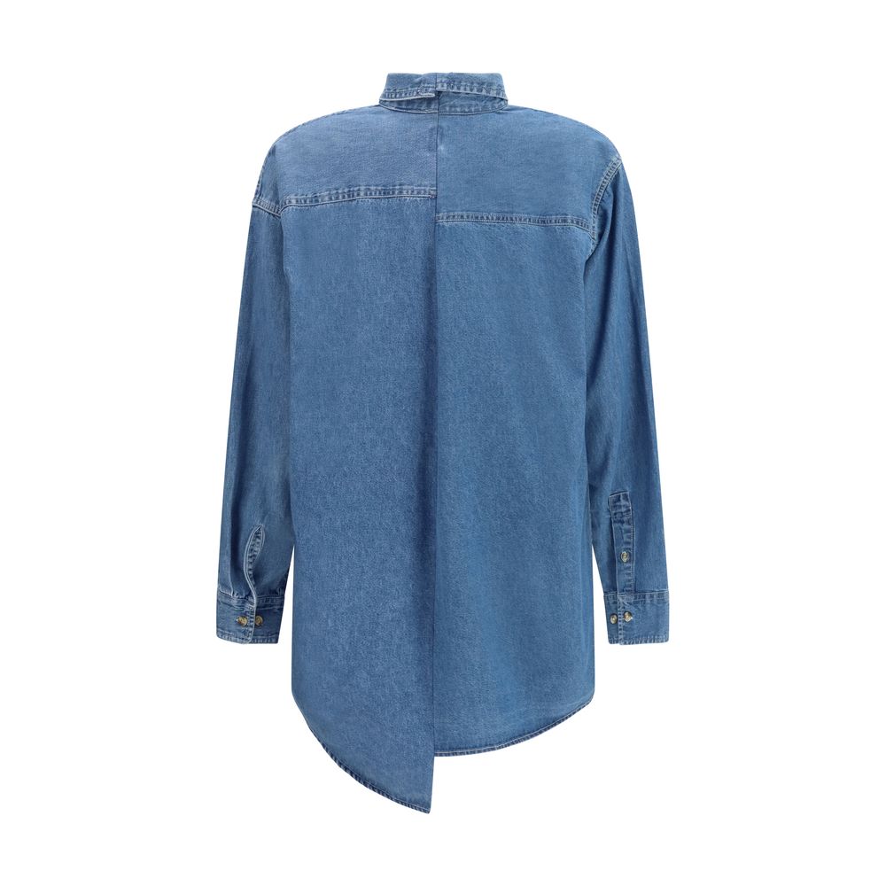 E.L.V. DENIM Blue Denim Shirt - Oversized Women's Style