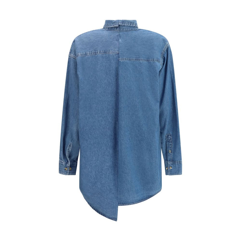 E.L.V. DENIM Blue Denim Shirt - Oversized Women's Style