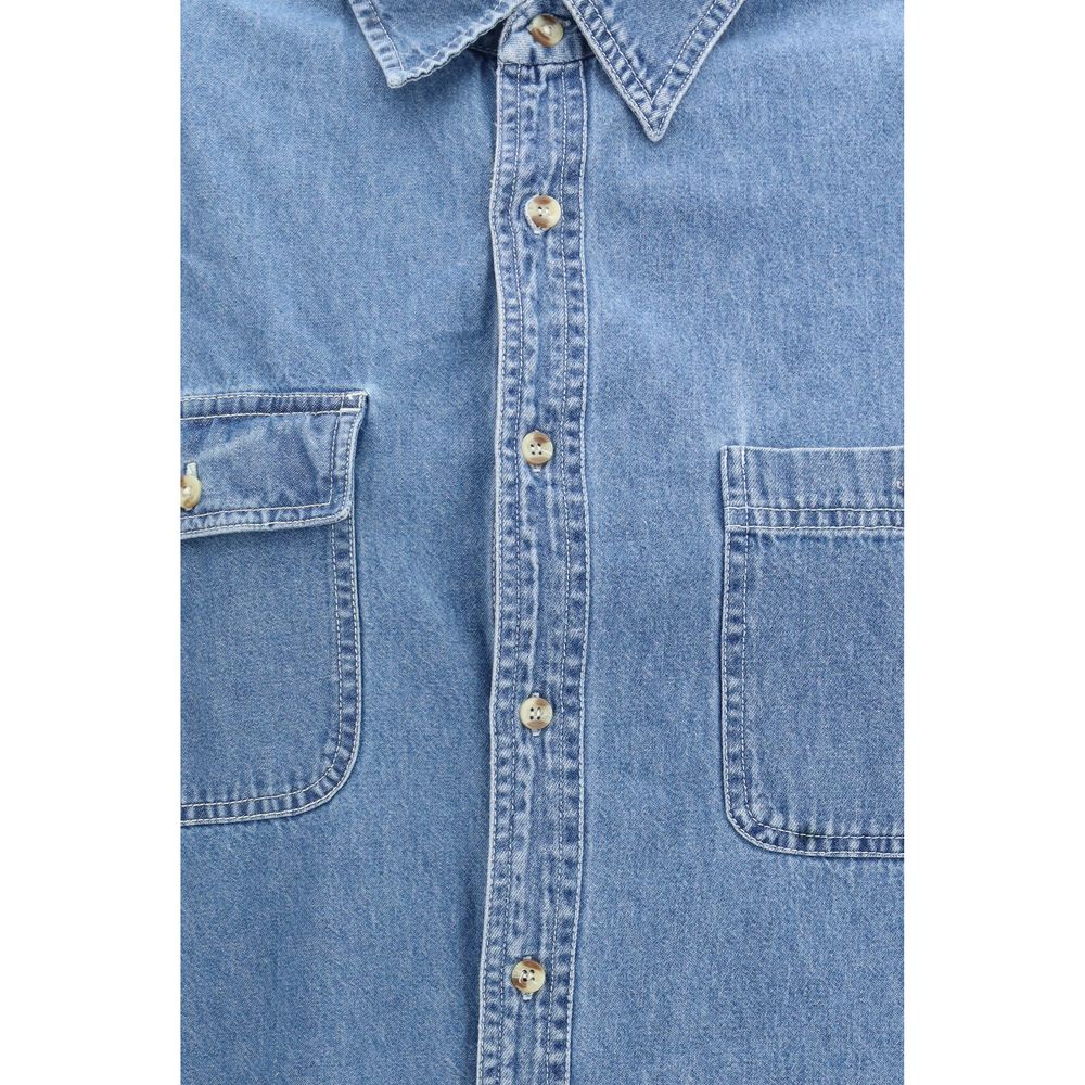 E.L.V. DENIM Blue Denim Shirt - Oversized Women's Style