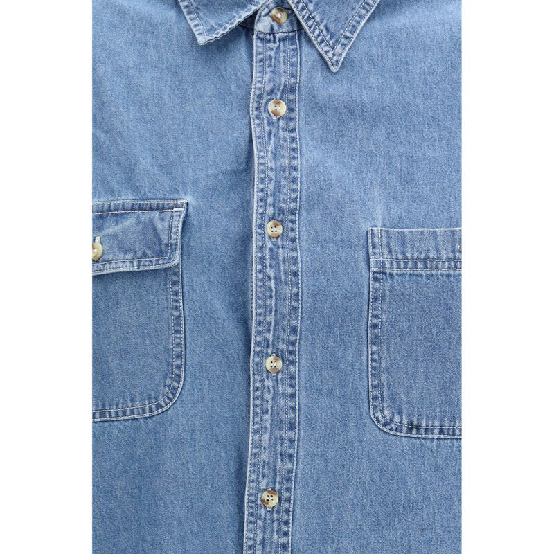 E.L.V. DENIM Blue Denim Shirt - Oversized Women's Style