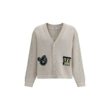 Off-White Star Logo Diagonal Varsity Cardigan - Beige