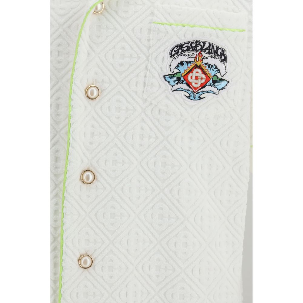 Casablanca White Denim Shirt - Elegant and Versatile