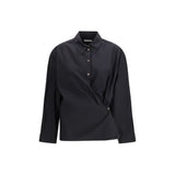 Lemaire Black Cotton Dress Shirt - Elegance Redefined
