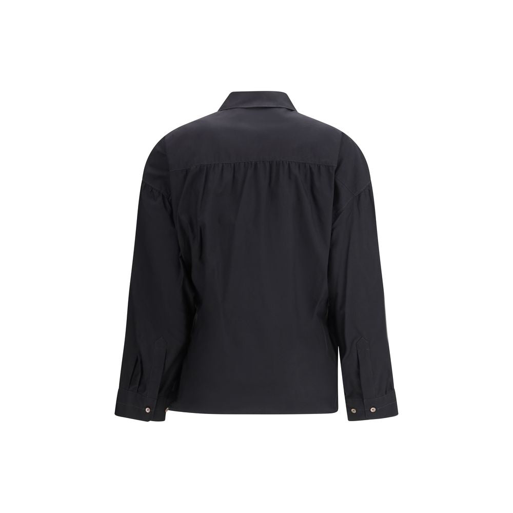 Lemaire Black Cotton Dress Shirt - Elegance Redefined