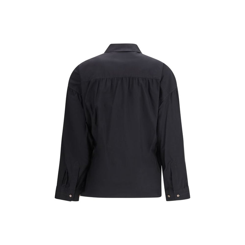Lemaire Black Cotton Dress Shirt - Elegant and Modern Design