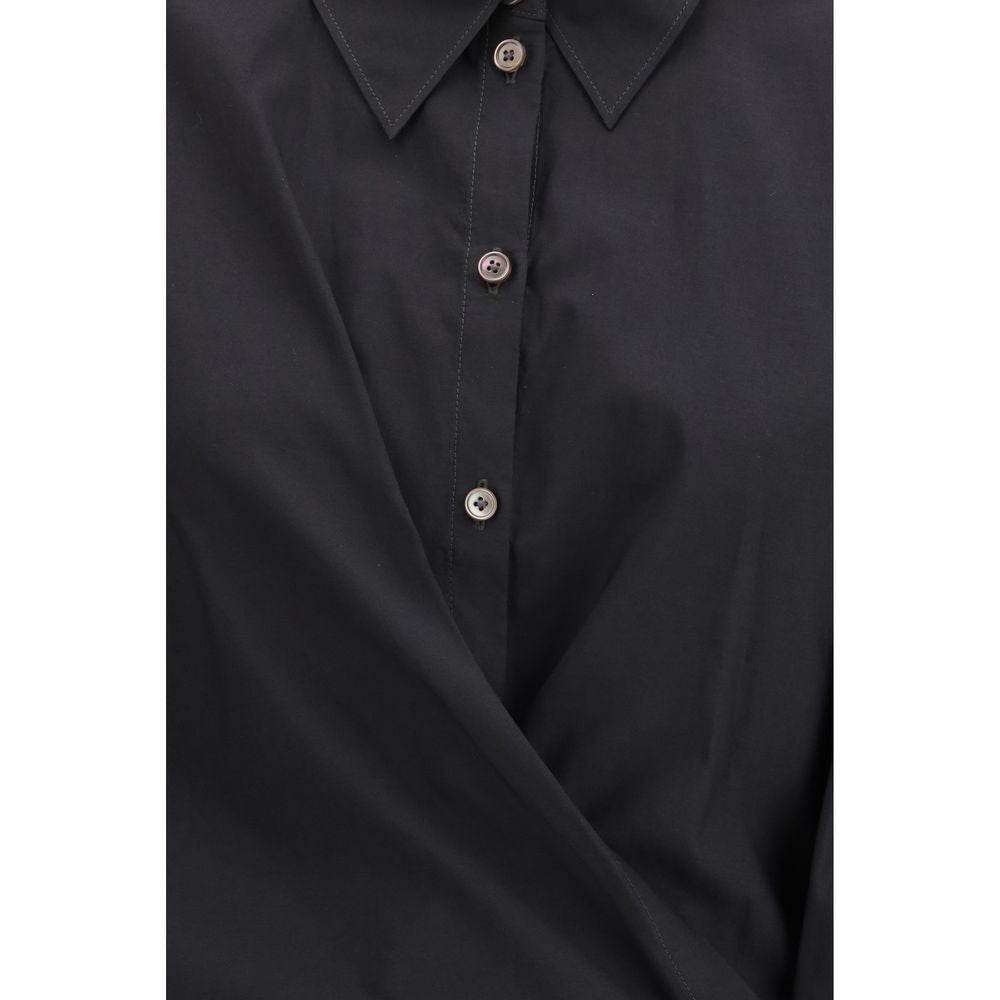 Lemaire Black Cotton Dress Shirt - Elegance Redefined