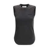 The Attico Black Cotton Reese Tank Top - Elegant & Versatile