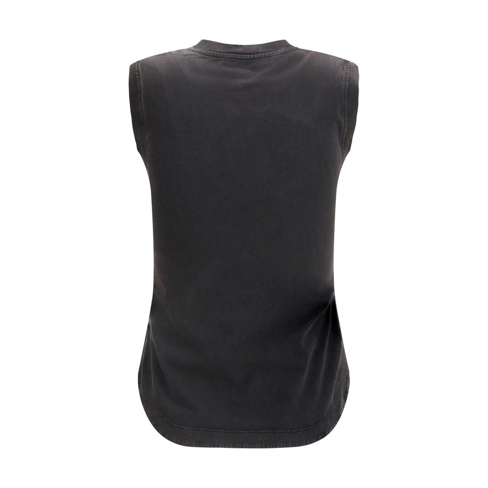 The Attico Black Cotton Reese Tank Top - Elegant & Versatile