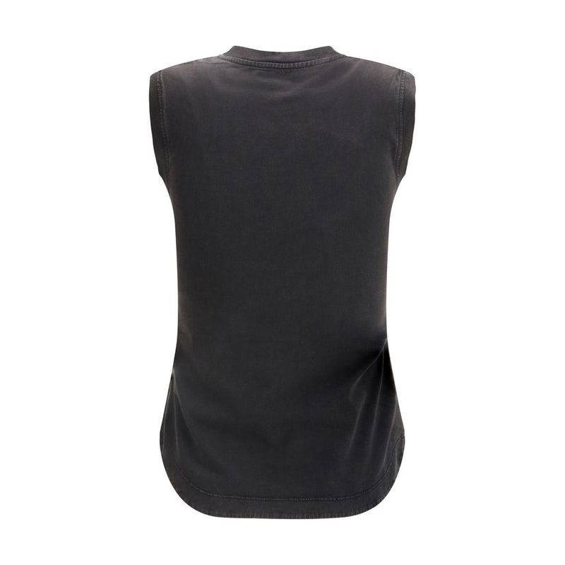 The Attico Black Cotton Reese Tank Top for Women