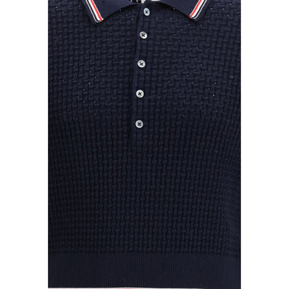Thom Browne Blauw Katoenen Poloshirt