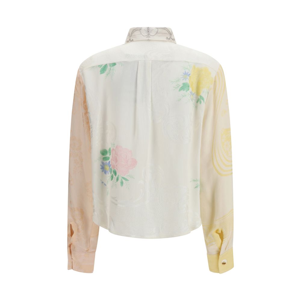E.L.V. DENIM Emilie Multicolor Cotton Pattern Shirt