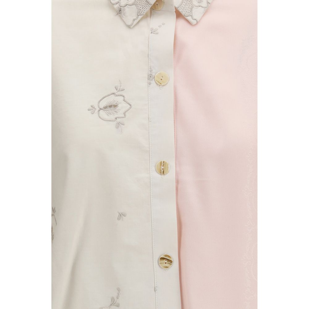 E.L.V. DENIM Emilie Multicolor Cotton Pattern Shirt