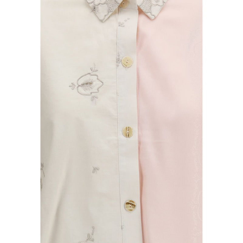E.L.V. DENIM Emilie Multicolor Cotton Pattern Shirt