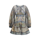 Robe décontractée en coton multicolore Zimmermann