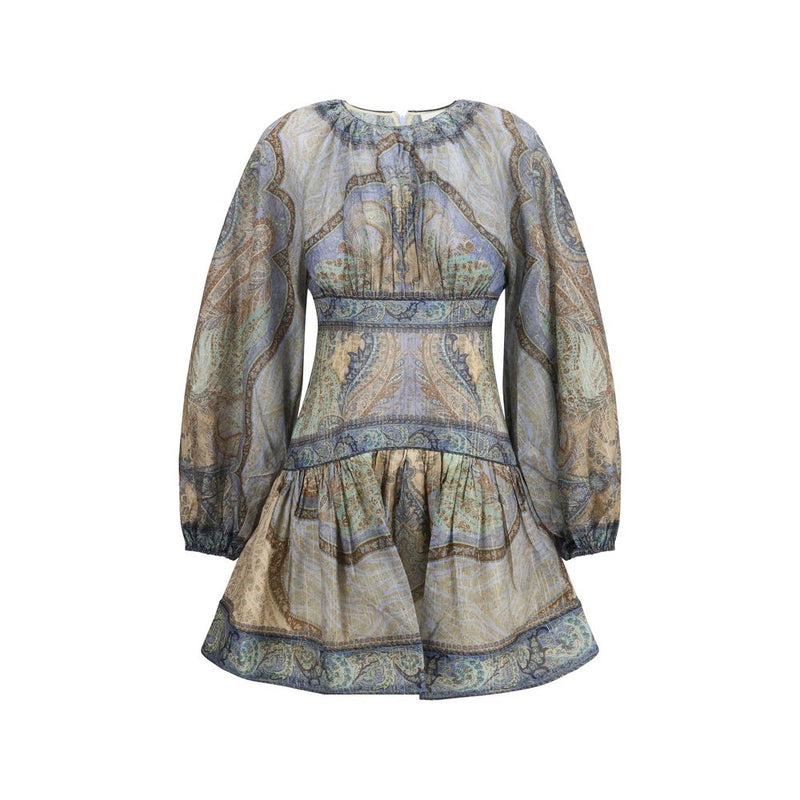 Robe décontractée en coton multicolore Zimmermann