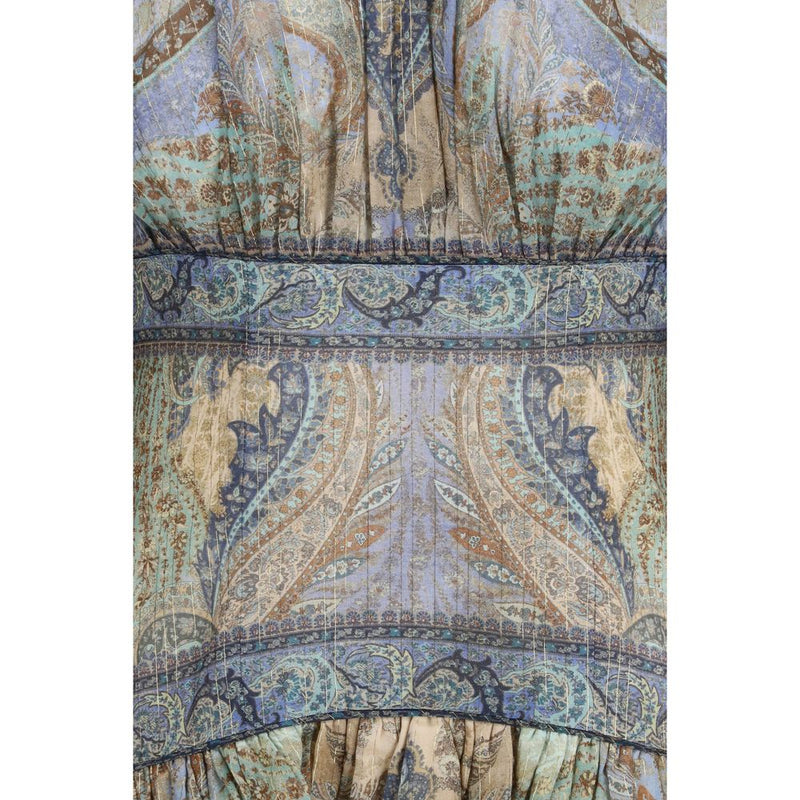 Robe décontractée en coton multicolore Zimmermann
