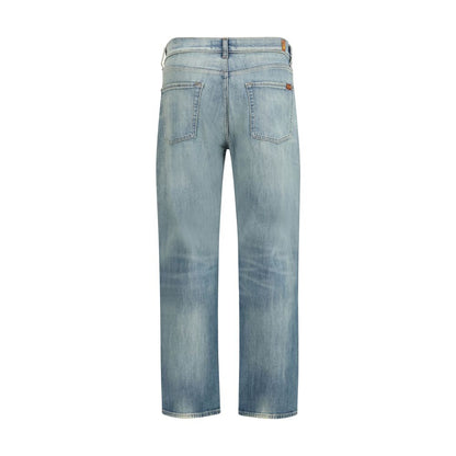 Jean 7FOR bleu en coton coupe décontractée