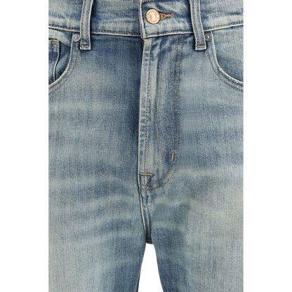 Jean 7FOR bleu en coton coupe décontractée