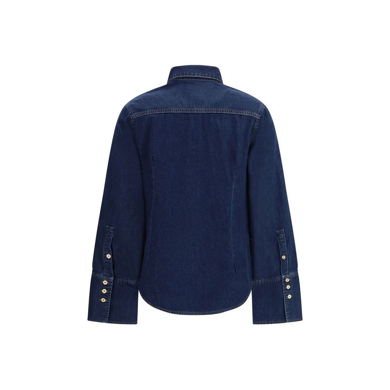 7FOR Blue Denim Shirt - Élégance et Modernité pour Femmes