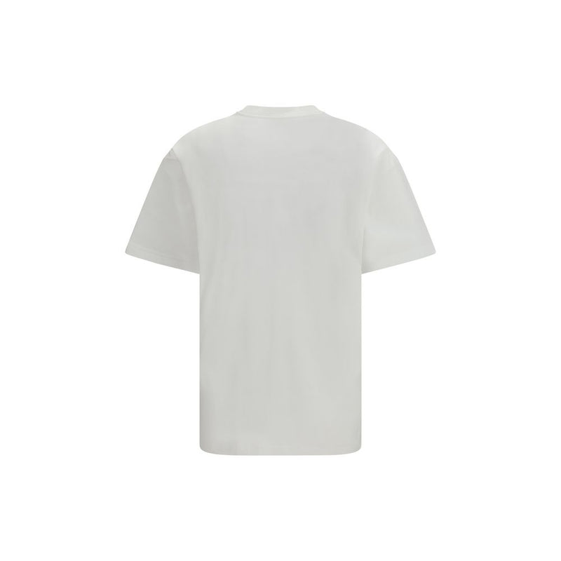 Gucci White Cotton T-Shirt with Nastro Web Print