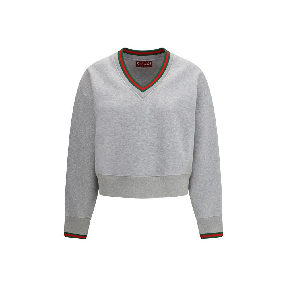 Gucci Gray Cotton Sweatshirt - Casual Chic Luxury