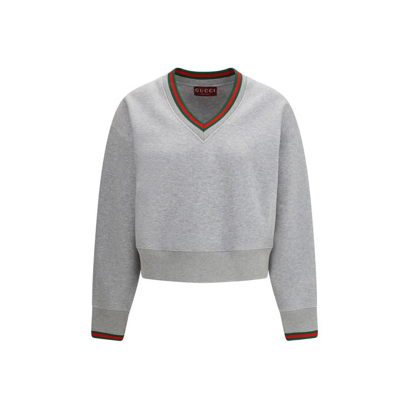 Gucci Gray Cotton Sweatshirt - Casual Chic Luxury