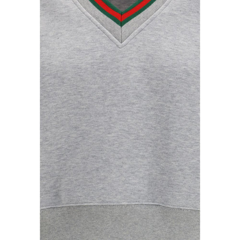 Gucci Gray Cotton Sweatshirt - Casual Chic Luxury