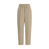 Brunello Cucinelli Beige Viscose Casual Pants for Women - IT44